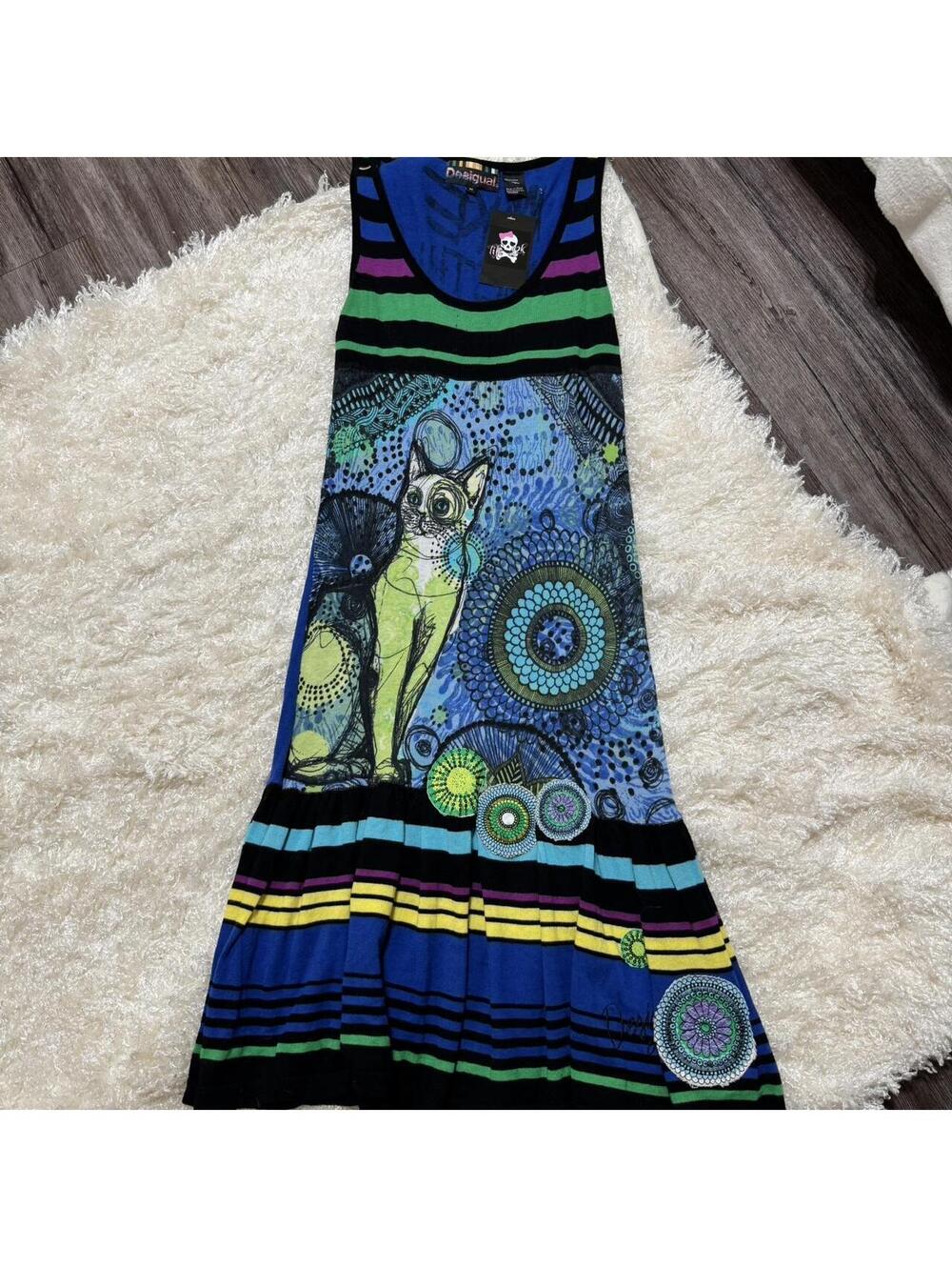 Desigual Women's Multi and Blue Dress